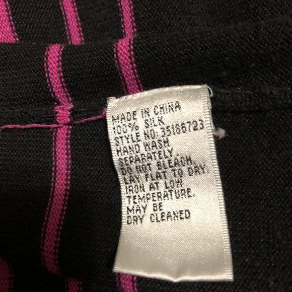 Nygard silk striped short sleeve knit - Picture 5 of 5